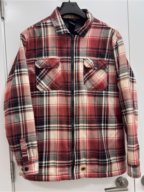 Burton Other - Burton men’s 80G thermolite Insulated Red and Black Plaid Shirt Jacket size M